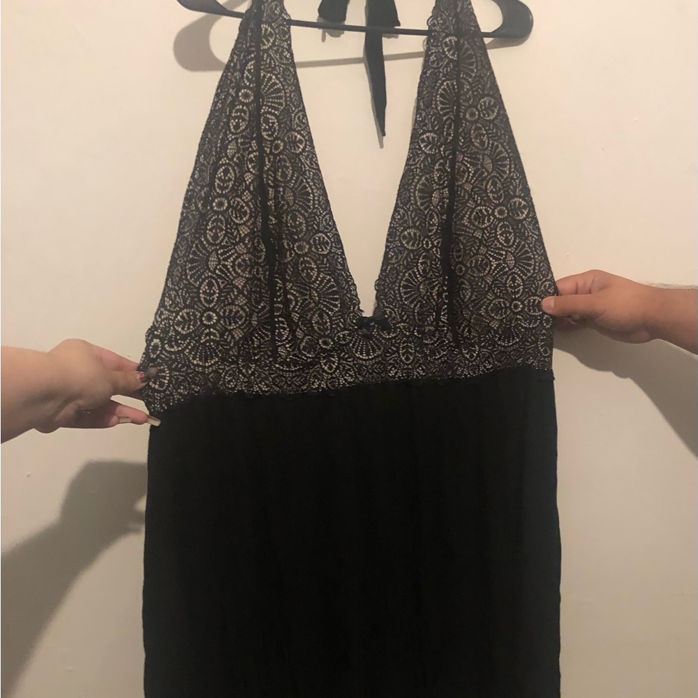 City chic tie neck halter chemise sz 24